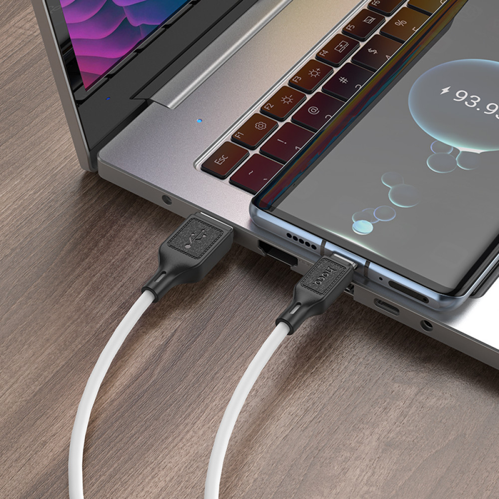 Data Cable Hoco X90 Cool silicone Type-C 3A 1m