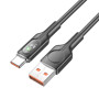 Data Cable Hoco U120 Transparent explore Type-C 5A 1.2m