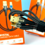 Data Cable Hoco U121 Gold standard Transparent Discovery Edition Type-C 3A 1.2m