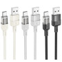 Data Cable Hoco U129 Spirit transparent Type-C 3A 1.2m