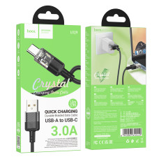 Data Cable Hoco U129 Spirit transparent Type-C 3A 1.2m