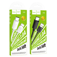 Data Cable Hoco X88 Gratified Type-C 3A 2m