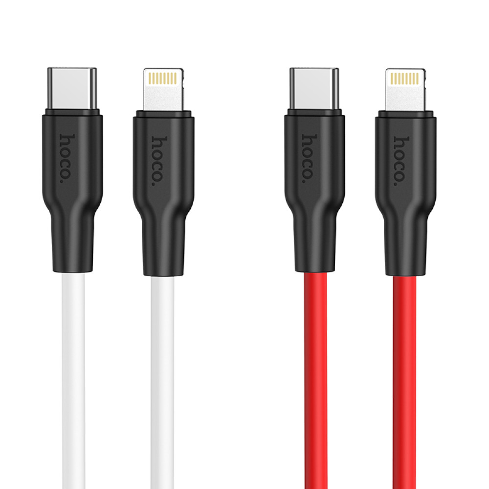 Data Cable Hoco X21+ Silicone Type-C to Lightning 20W 1m
