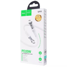 Data Cable Hoco U111 Transparent discovery edition Type-C to Lightning