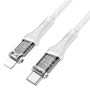 Data Cable Hoco U111 Transparent discovery edition Type-C to Lightning