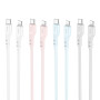 Data Cable Hoco X97 Crystal color silicone Type-C to Lightning 20W