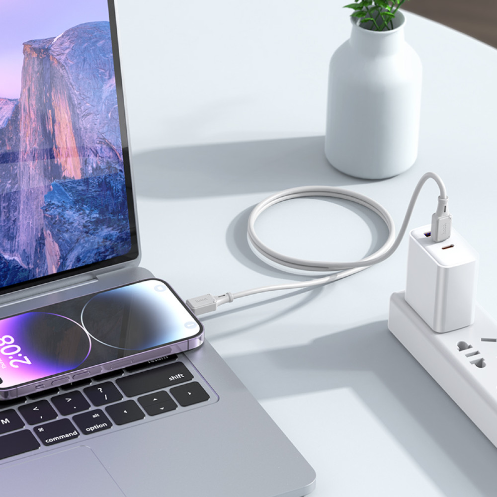 Data Cable Hoco X101 Assistant silicone Type-C to Lightning 27W 1m