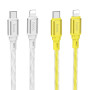 Data Cable Hoco X98 Crystal ice Type-C to Lightning 20W 1m