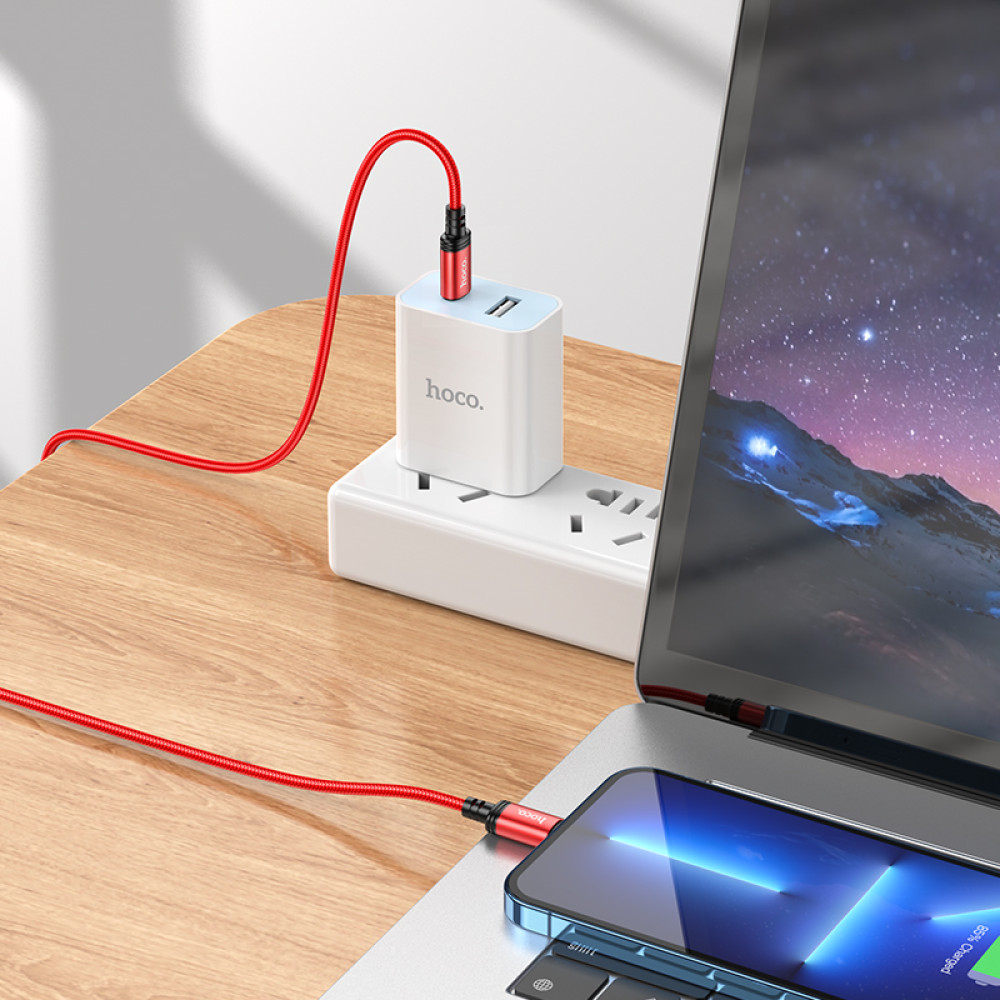 Data Cable Hoco X89 Wind Type-C to Lightning 20W 1m
