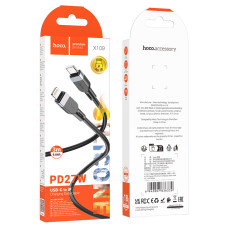 Data Cable Hoco X109 Energy silicone Type-C to Lighting 27W 3m