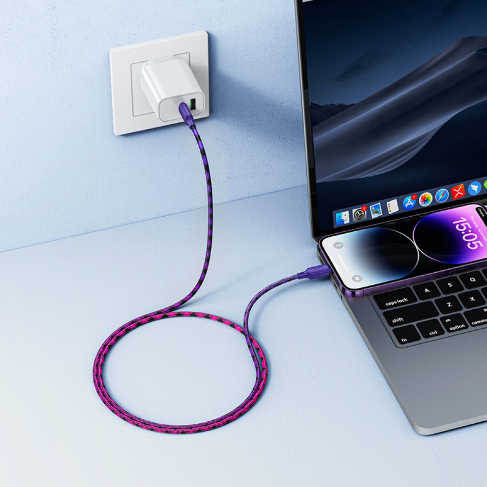 Data Cable Hoco X116 Meridian Type-C to Lightning 27W 1m