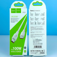 Data Cable Hoco X93 Force Type-C to Type-C 100W 2m