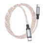 Data Cable Hoco U112 Shine Type-C to Type-C 60W 1m