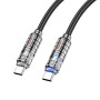 Data Cable Hoco U122 Lantern Type-C to Type-C 60W 1.2m