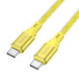 Data Cable Hoco X98 Crystal ice silicone Type-C to Type-C 60W 1m