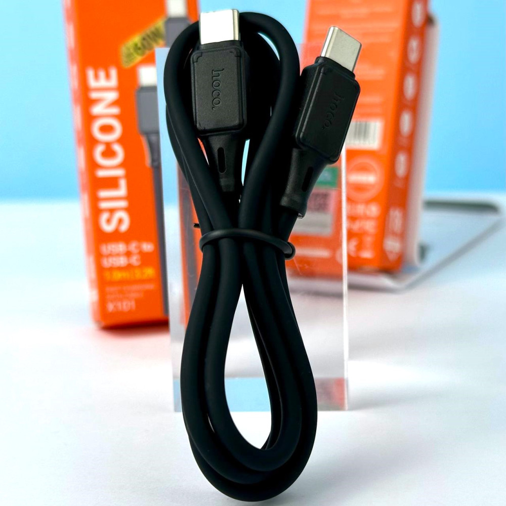 Data Cable Hoco X101 Assistant silicone Type-C to Type-C 60W 1m