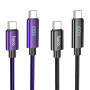 Data Cable Hoco U125 Benefit with display Type-C to Type-C 100W 1.2m