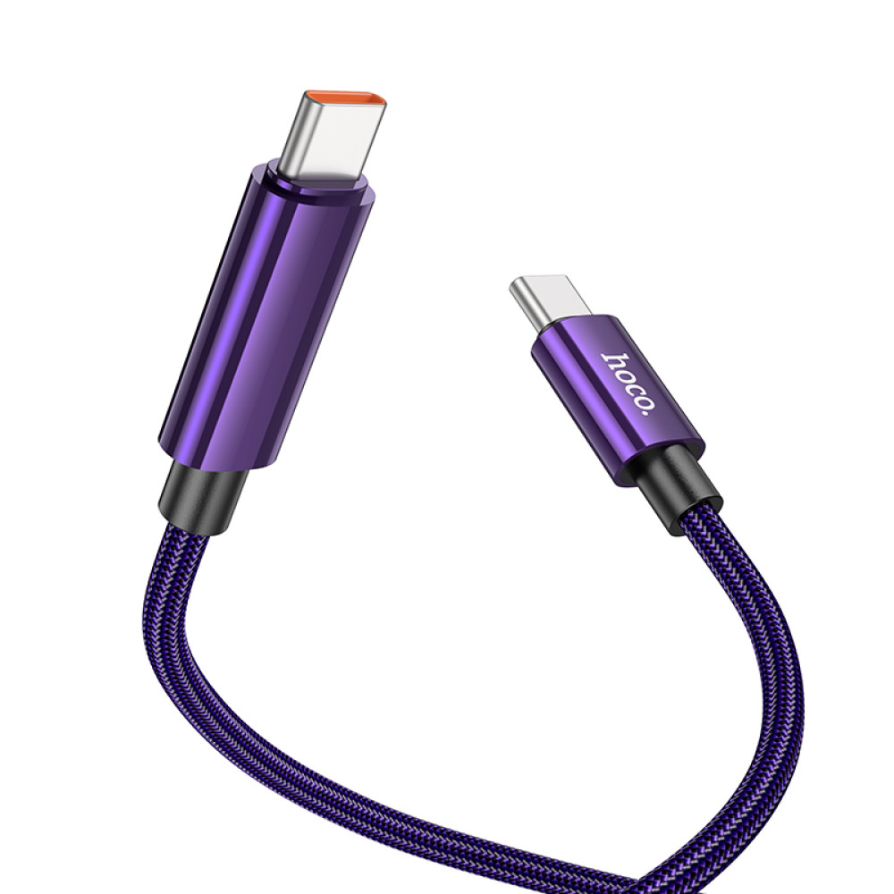 Data Cable Hoco U125 Benefit with display Type-C to Type-C 100W 1.2m