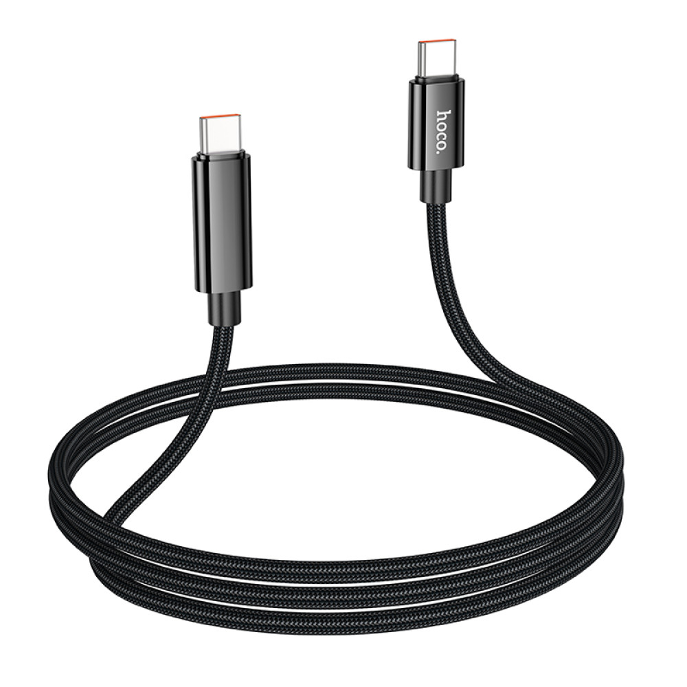 Data Cable Hoco U125 Benefit with display Type-C to Type-C 100W 1.2m