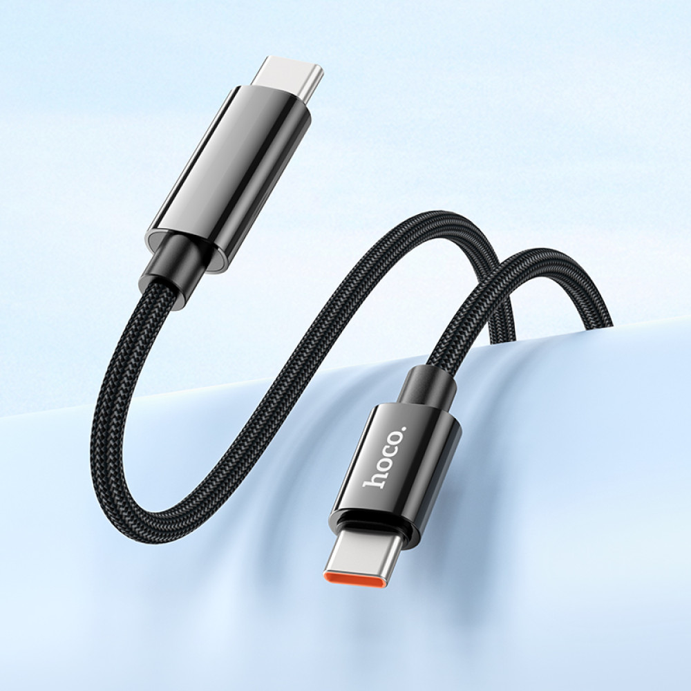 Data Cable Hoco U125 Benefit with display Type-C to Type-C 100W 1.2m