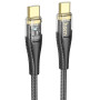 Data Cable Hoco U121 Gold standard Type-C to Type-C 60W 1.2m