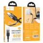 Data Cable Hoco U129 Spirit  transparent Type-C to Type-C 60W 1.2m