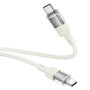 Data Cable Hoco U129 Spirit  transparent Type-C to Type-C 60W 1.2m