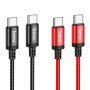 Data Cable Hoco X89 Wind Type-C to Type-C 60W 1m
