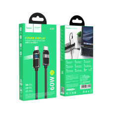 Data Cable Hoco U137 Line with display Type-C to Type-C 60W 1.2m