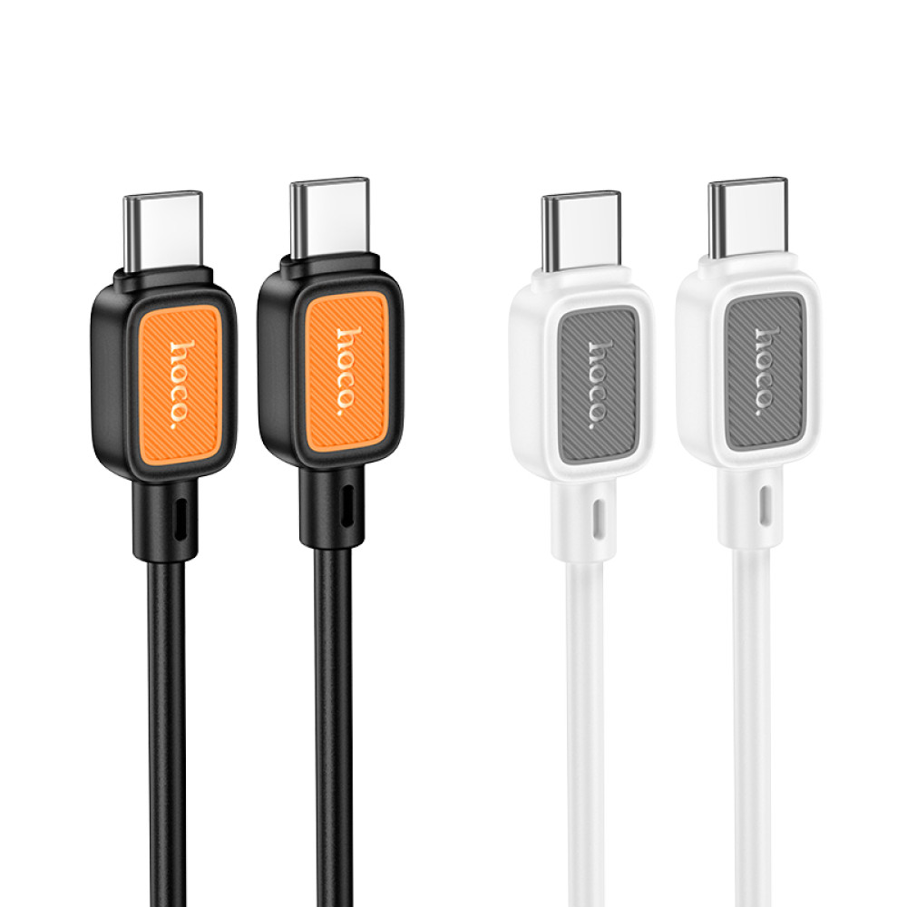Data Cable Hoco X108 Benefit silicone Type-C to Type-C 60W 1m