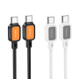 Data Cable Hoco X108 Benefit silicone Type-C to Type-C 60W 1m
