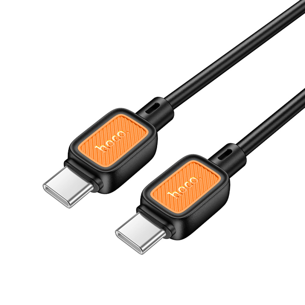 Data Cable Hoco X108 Benefit silicone Type-C to Type-C 60W 1m