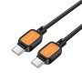 Data Cable Hoco X108 Benefit silicone Type-C to Type-C 60W 1m