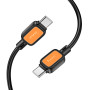 Data Cable Hoco X108 Benefit silicone Type-C to Type-C 60W 1m