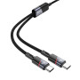 Data Cable Hoco U139 Type-C to Type-C+Type-C 100W 1.2m