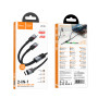 Data Cable Hoco U139 Type-C to Type-C+Lightning 100W 1.2m