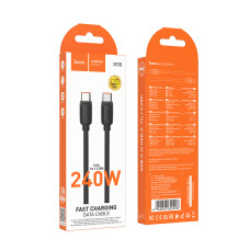 Data Cable Hoco X115 Surpass Type-C to Type-C 240W 1m