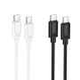 Data Cable Hoco X122 Benefit silicone Type-C to Type-C 60W 1m