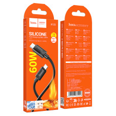 Data Cable Hoco X122 Benefit silicone Type-C to Type-C 60W 1m