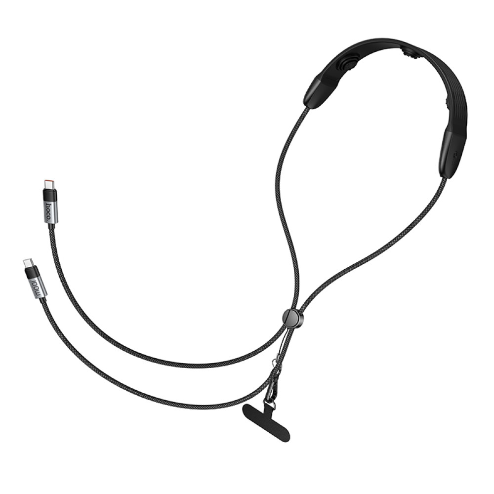 Data Cable Hoco U145 Type-C to Type-C 100W 1.4m (з підвіскою для шиї та масажером)
