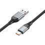 Data Cable Hoco U128 Viking 2-in-1 USB+Type-C to Type-C 60W 1.2m