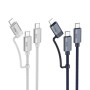 Data Cable Hoco U134 Primero 2in1 Type-C to Type-C+Lightning 3A 1.2m