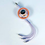 Data Cable Hoco DU50 Astronaut 3in1 (Lightning+Micro+Type-C) висувний з подвійною тягою 1.2m