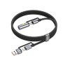 Data Cable Hoco U138 All-in-one USB + Type-C to Type-C + прикурювач (3A,60W) 1.2m