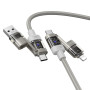 Data Cable Hoco U151 Goldsmith 4in1 Type-C to USB + Type-C to Lightning 240W 1.2m