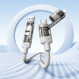 Data Cable Hoco U151 Goldsmith 4in1 Type-C to USB + Type-C to Lightning 240W 1.2m