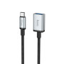 USB Подовжувач Hoco US10 Type-C male to USB female USB3.0, 0.5m