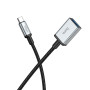 USB Подовжувач Hoco US10 Type-C male to USB female USB3.0, 0.5m