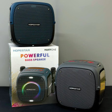 Колонка HOPESTAR Party one RGB на ременці та з 2-ма мікрофонами 80W, 12500mAh (28,3*22,8*27,1 см)