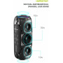 Колонка HOPESTAR P32Max RGB з мікрофоном 55W, 8800mAh (30,6*12,3*12,2 см)